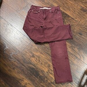 Levi’s 505 Burgundy Straight-Leg Pants